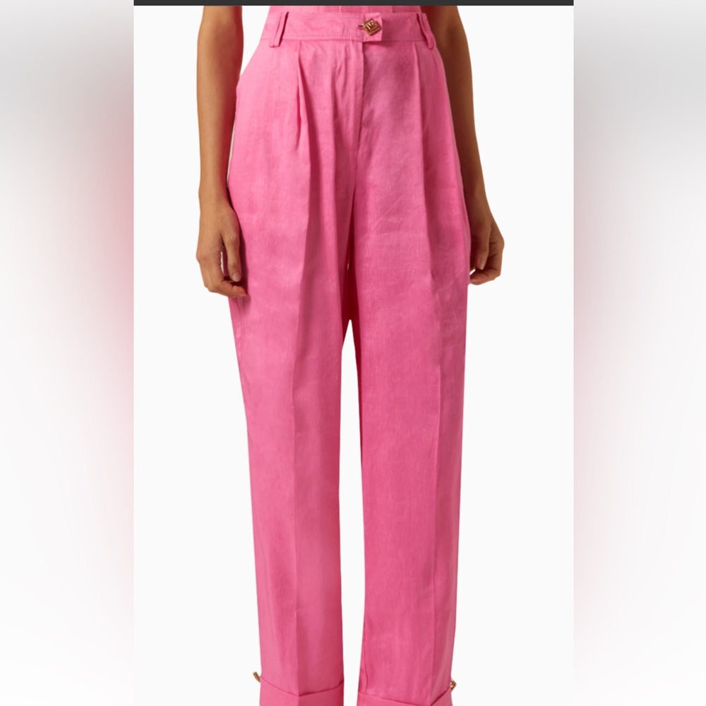 Aje Vibrant Pink Wide Leg Pants